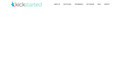 Desktop Screenshot of kickstarted.com